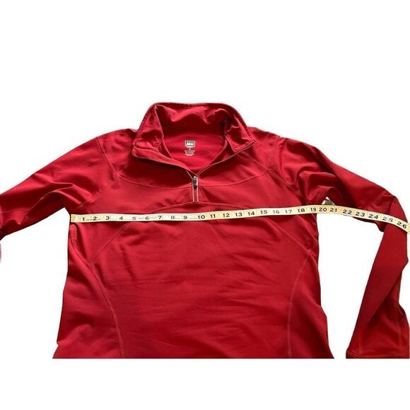 REI Women's Red Quarter-Zip Sweatshirt - Picture 8 of 8